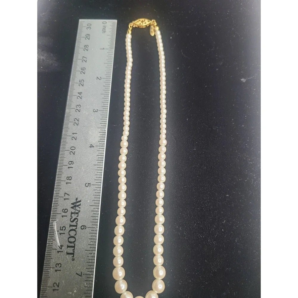 Napier Pearl Necklace With Gold-Tone Clasp